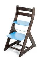 Rostoucí židle ALMA - standard (wenge, modrá)