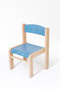 Dětská židlička LUCA s tvarovanou opěrkou zad (modrá, 26 cm)
