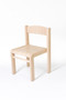 Dětská židlička LUCA s tvarovanou opěrkou zad (natur, 26 cm)