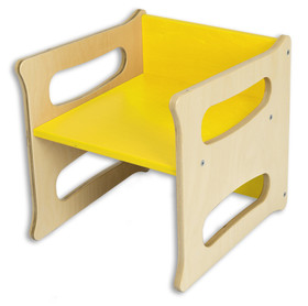 Dětská židle TETRA 3v1 bříza (žlutá)