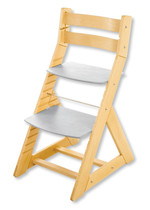 Rostoucí židle ALMA - standard (bříza, světle šedá)