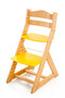 Rostoucí židle MAJA - opěrka do kulata (buk, žlutá)