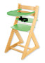 Rostoucí židle ELA - velký pultík (bříza, zelená)
