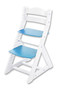 Rostoucí židle MAJA - opěrka do kulata (bílá, modrá)