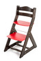 Rostoucí židle MAJA - opěrka do kulata (wenge, červená)