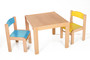 Dětský stolek LUCAS + židličky LUCA (modrá, žlutá)