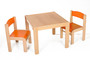 Dětský stolek LUCAS + židličky LUCA (oranžová, oranžová)