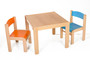 Dětský stolek LUCAS + židličky LUCA (oranžová, modrá)