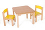Dětský stolek MATY + židličky LUCA (žlutá, žlutá)
