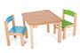 Dětský stolek MATY + židličky LUCA (zelená, modrá)