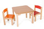 Dětský stolek MATY + židličky LUCA (červená, oranžová)