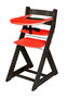 Rostoucí židle ELA - velký pultík (wenge, červená)